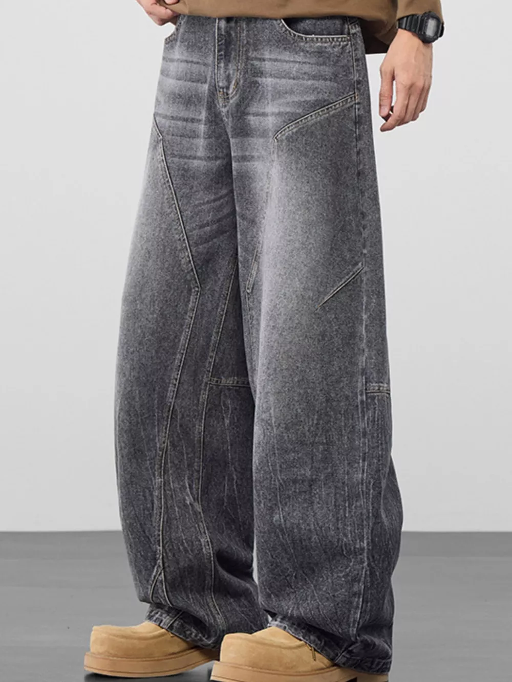 Men's Plus Size Wide Leg Jeans