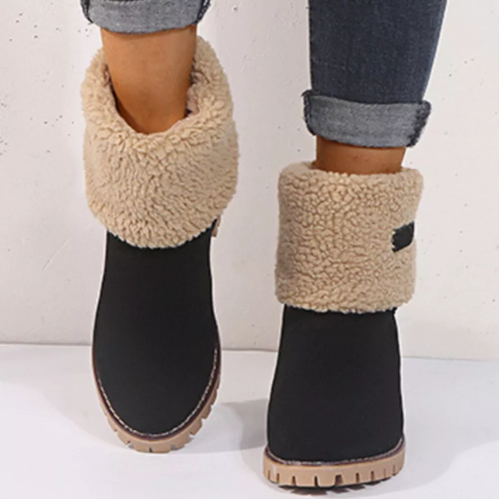 Round Toe Block Heels Boots, image 6