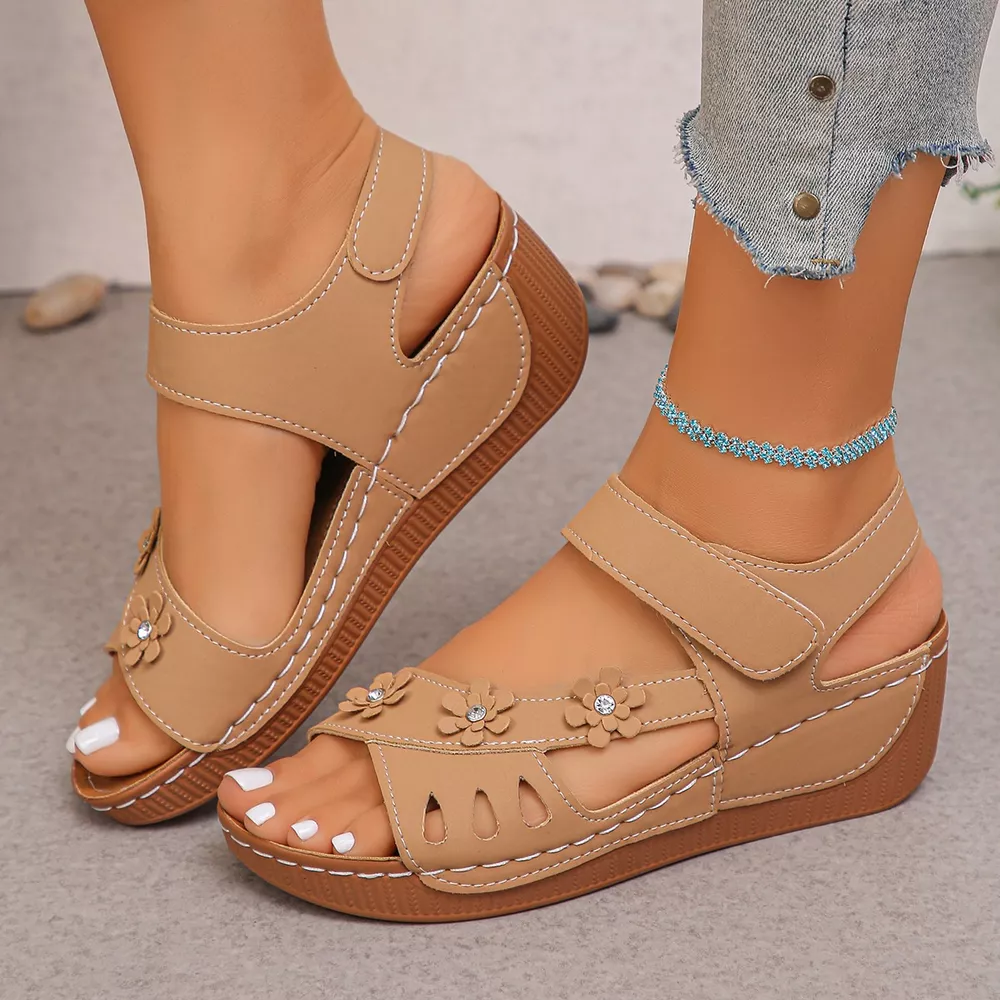 Open Toe Wedge Sandals, image 5