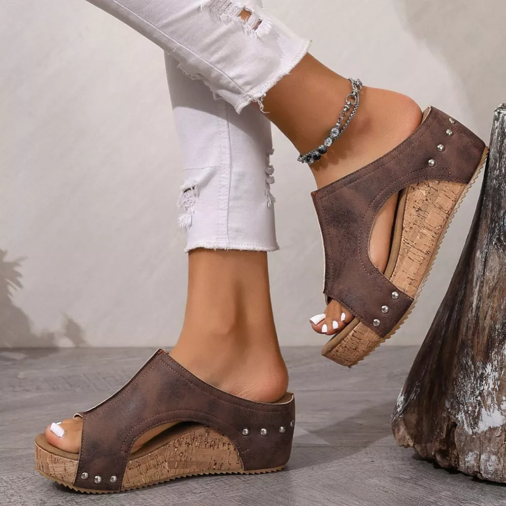 Open Toe Wedge Sandals, image 9