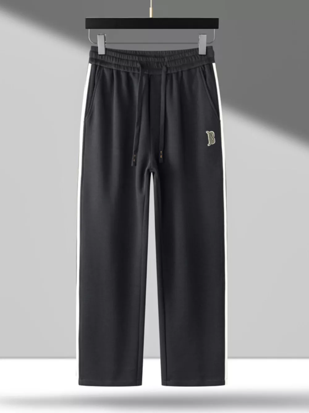 Men's Side Striped Casual Drawstring Pants, image 3