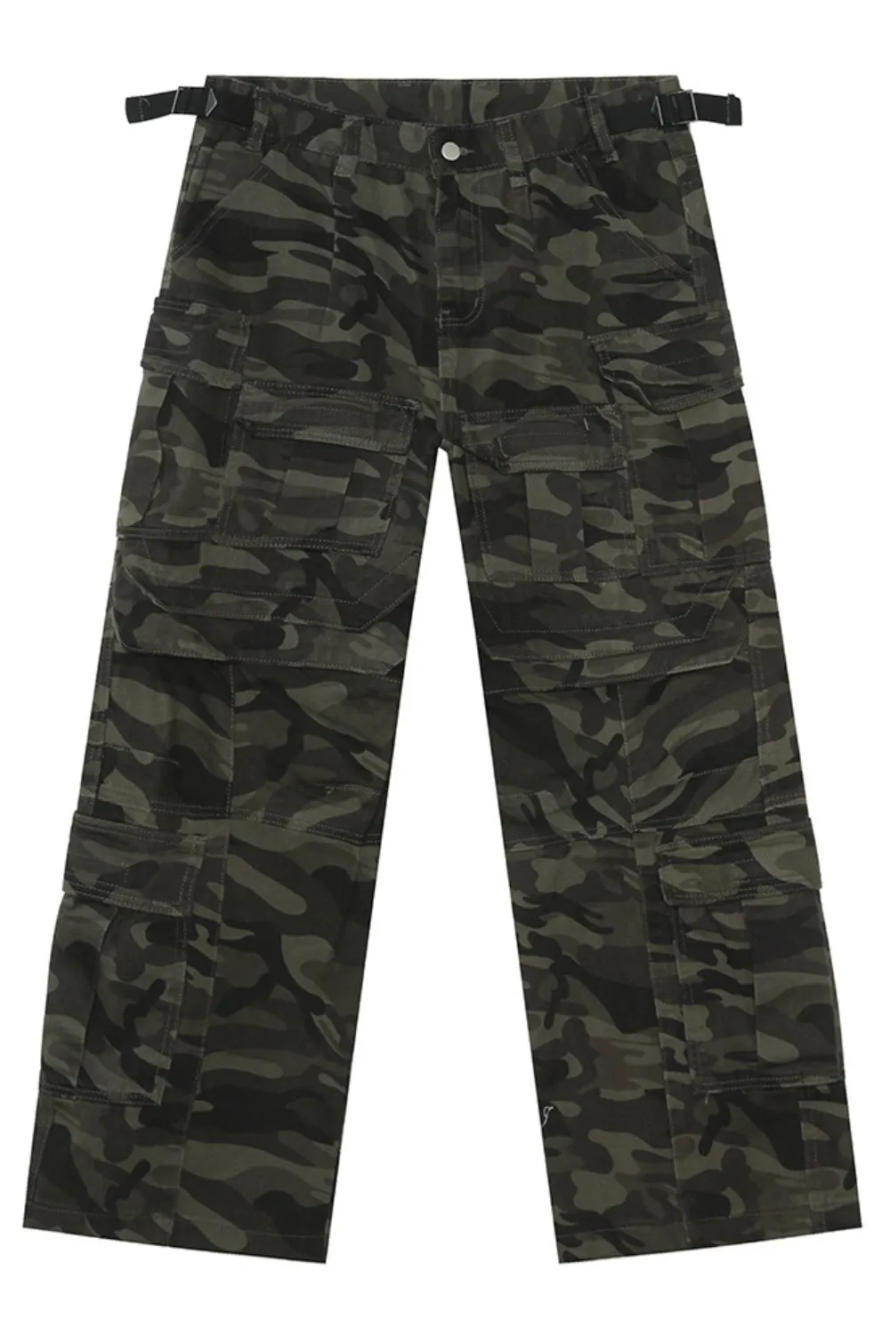 Men's Camouflage Straight Cargo Jeans, image 6