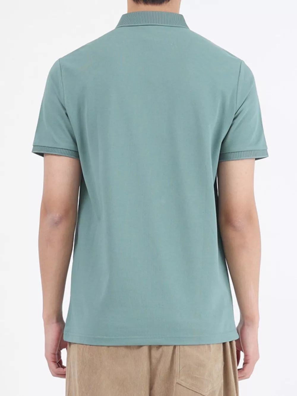 Men's Plus Size Button Detail Short Sleeve Polo, image 8