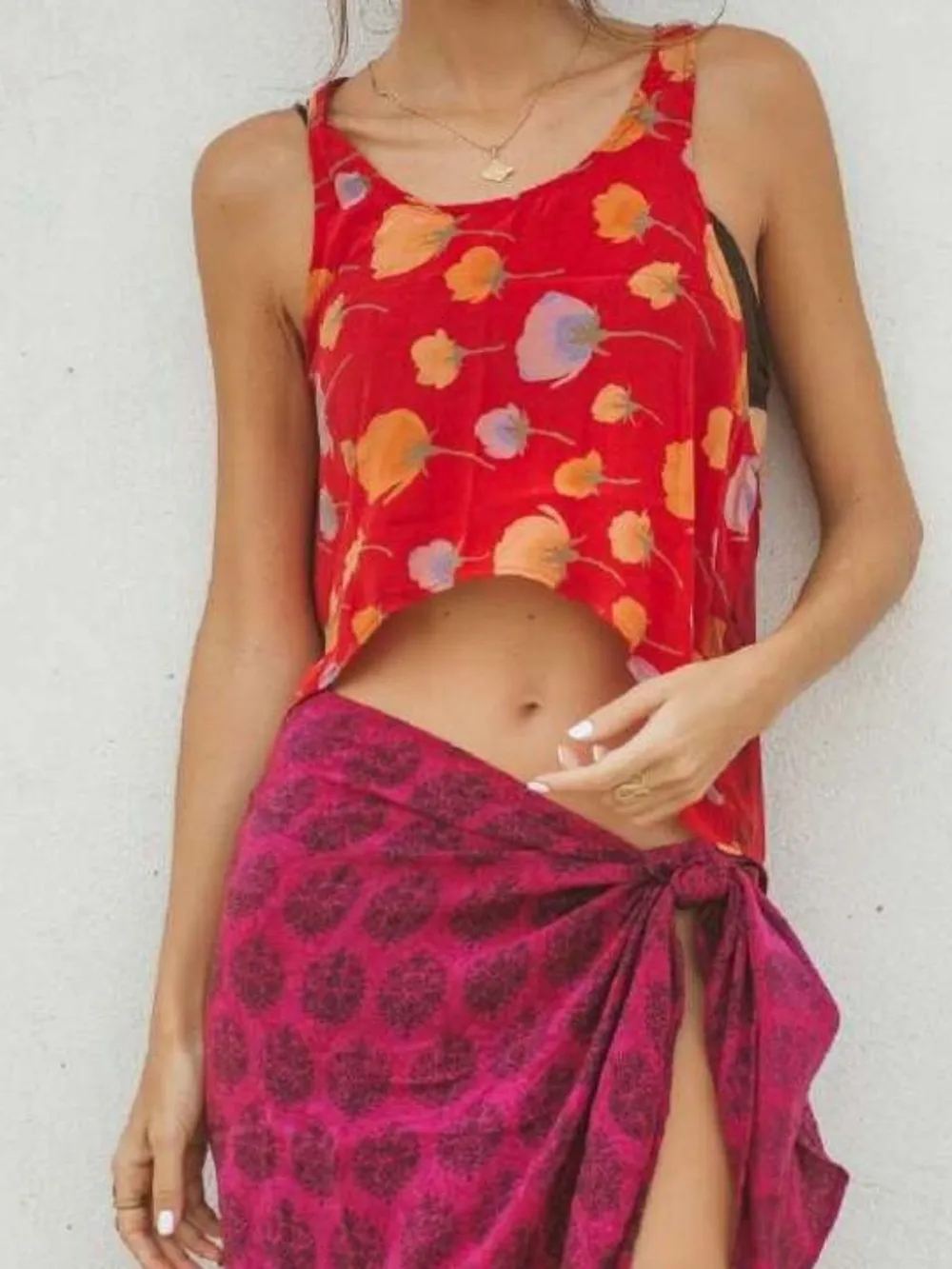 Printed Scoop Neck Tank, image 23