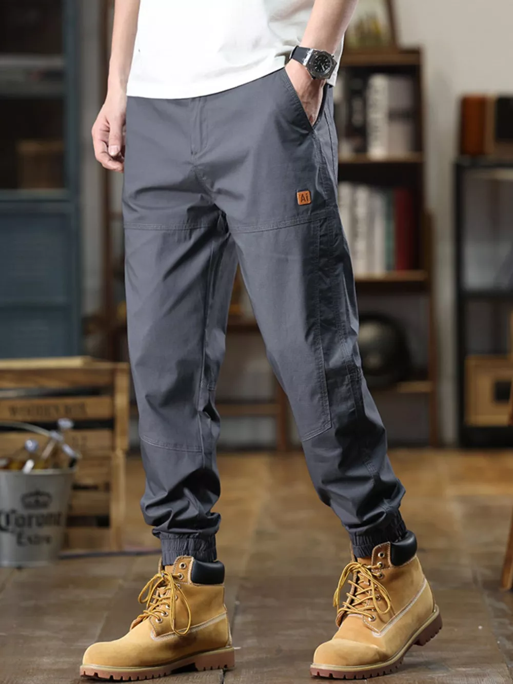 Men's Full Size Wide Leg Pants Plus Size, image 7