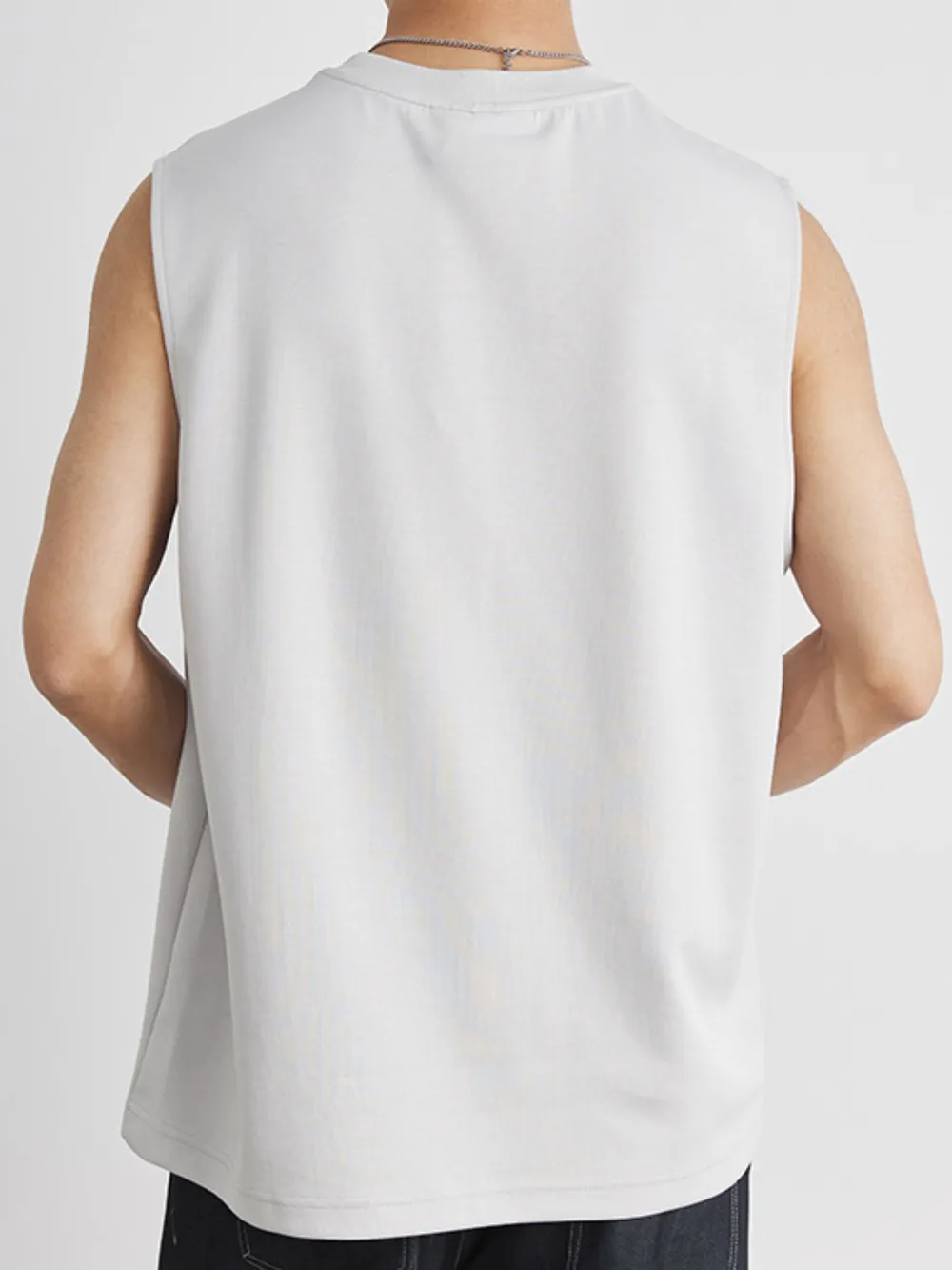 Men's Full Size Round Neck Tank Plus Size, image 3