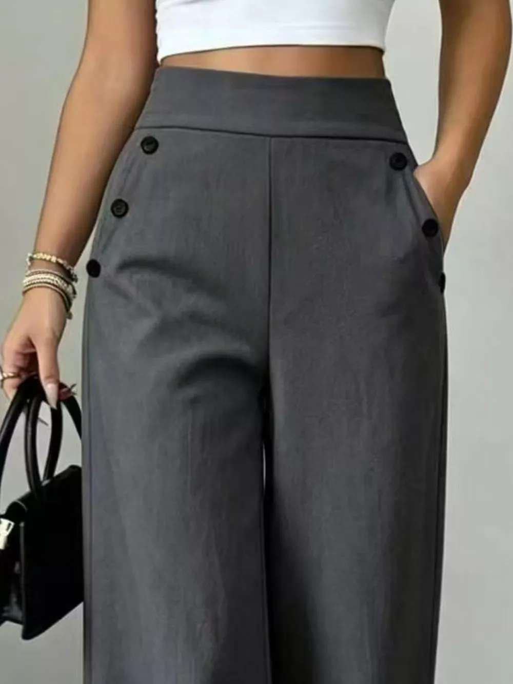 High-Waisted Wide-Leg Pants, image 12