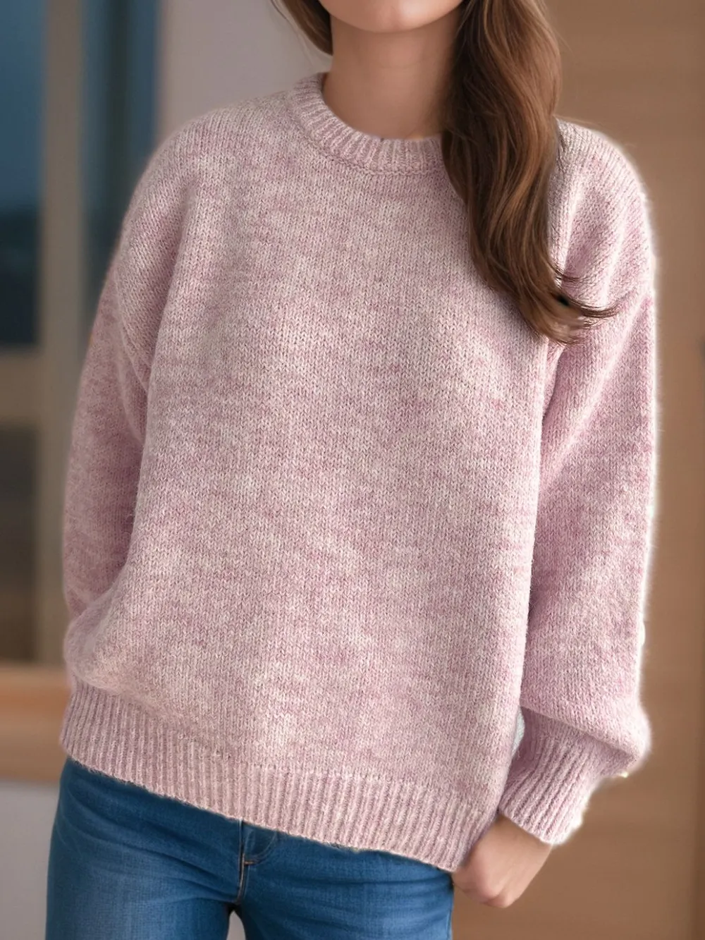 Round Neck Long Sleeve Sweater, image 8