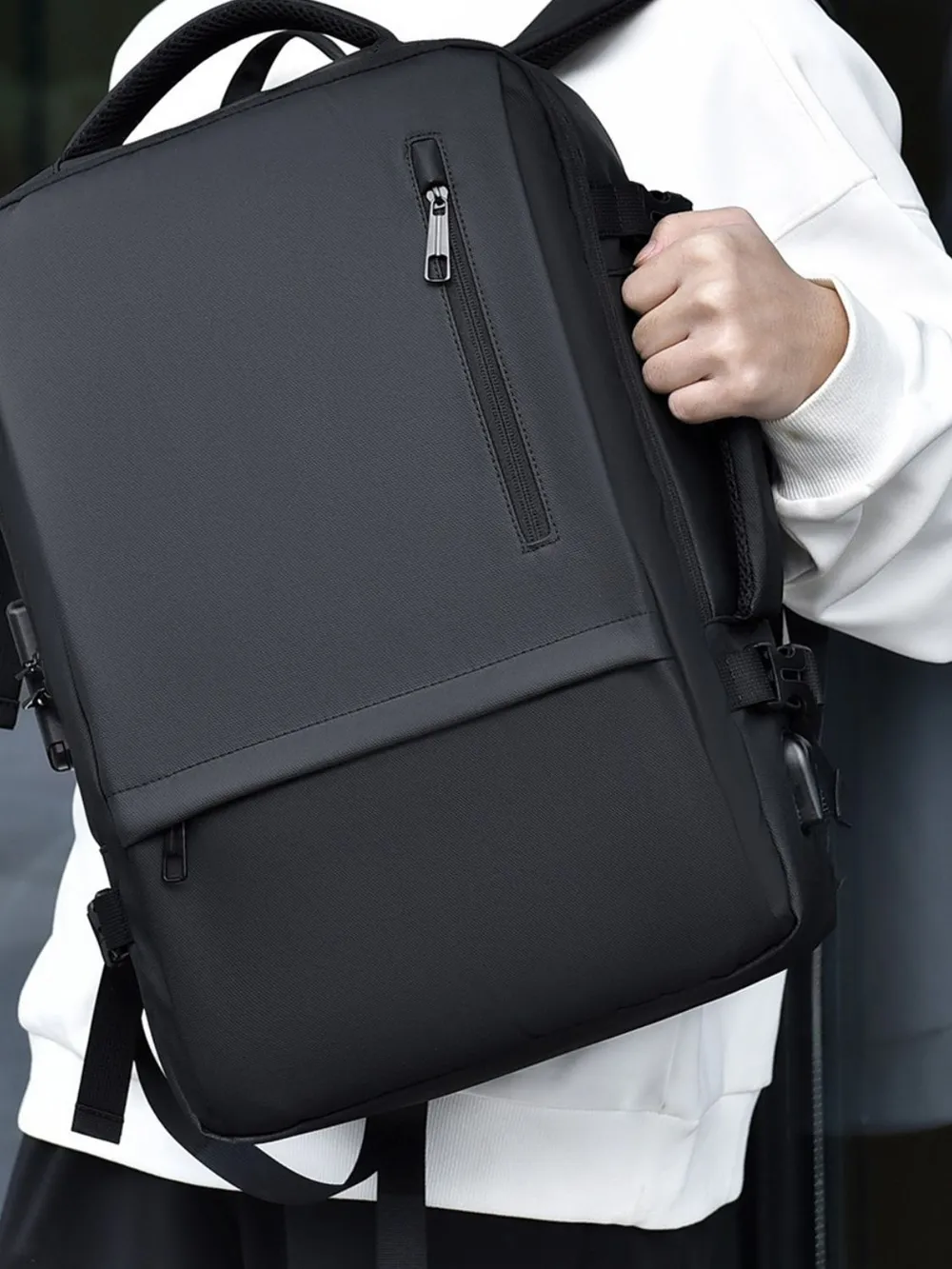Multi-Pockets Adjustable Straps Backpack Bag, image 7