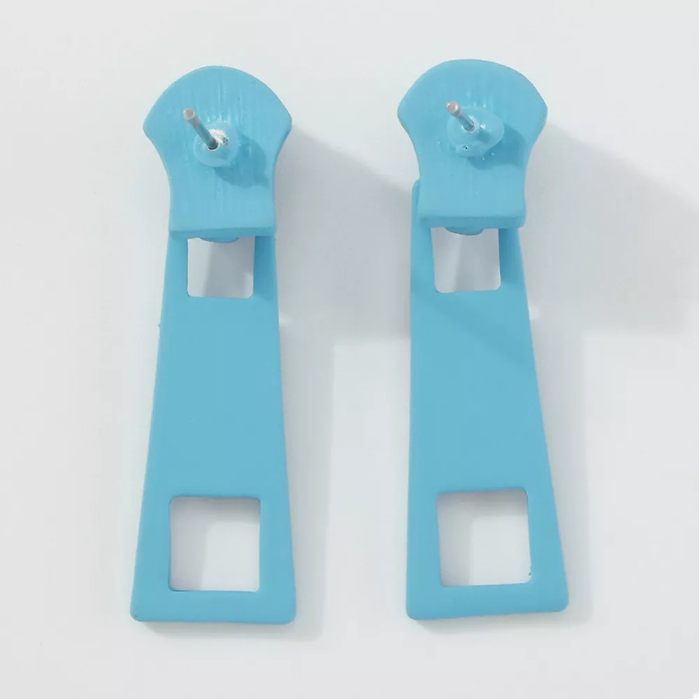 Colorful Zipper Drop Earrings, image 11