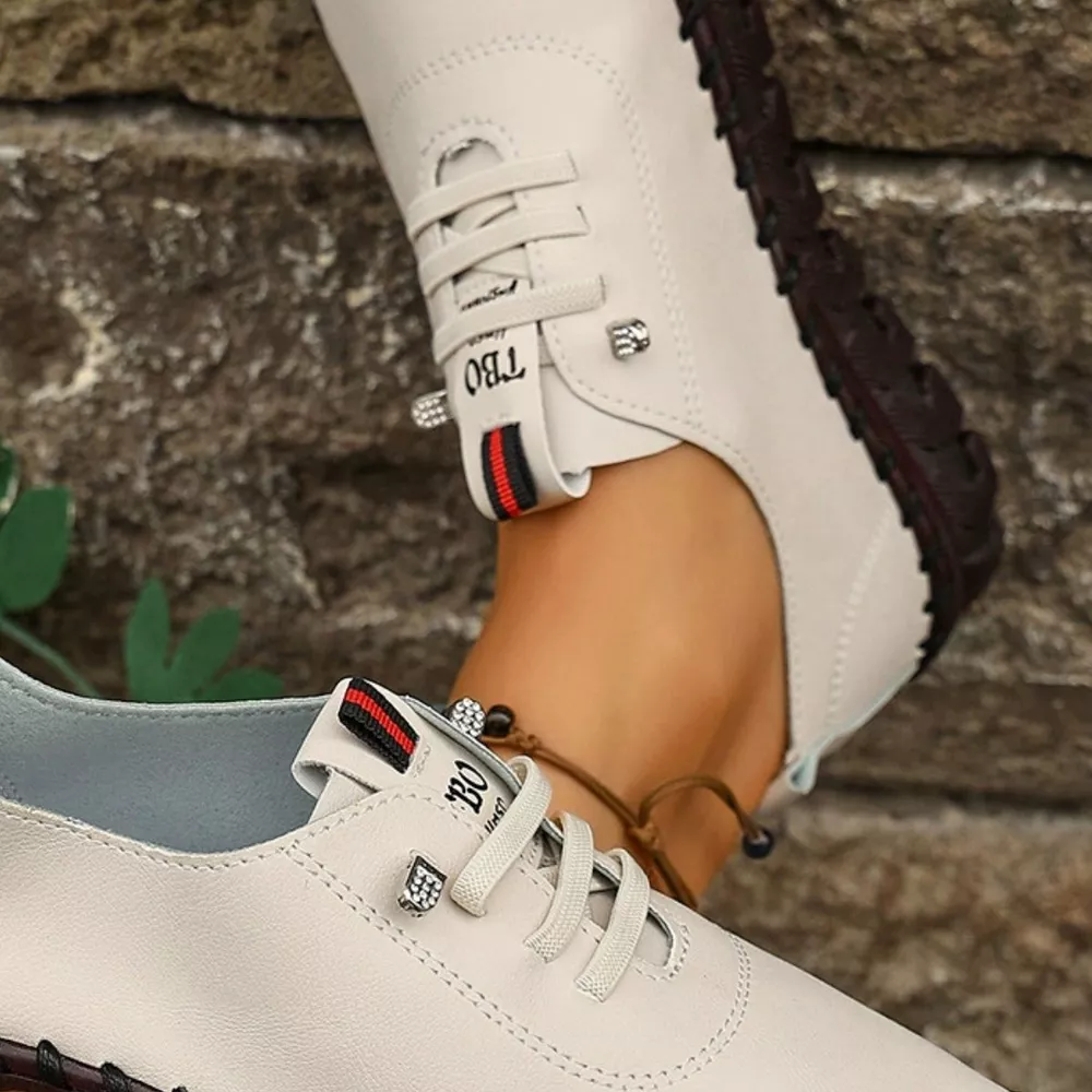 Round Toe Lace Up Sneakers, image 18