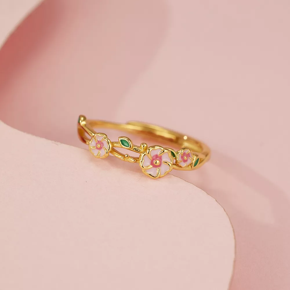 925 Sterling Silver Flower Ring