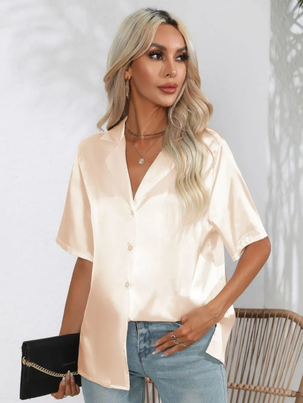 Button Up Collared Neck Shirt, image 4
