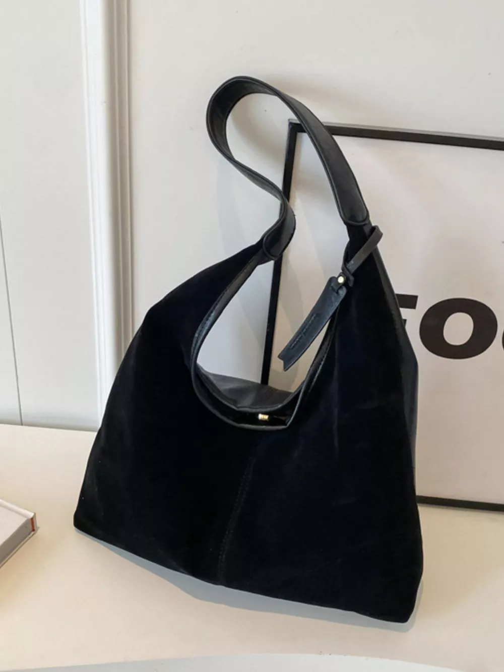 Vintage Suede Shoulder Bag, image 7