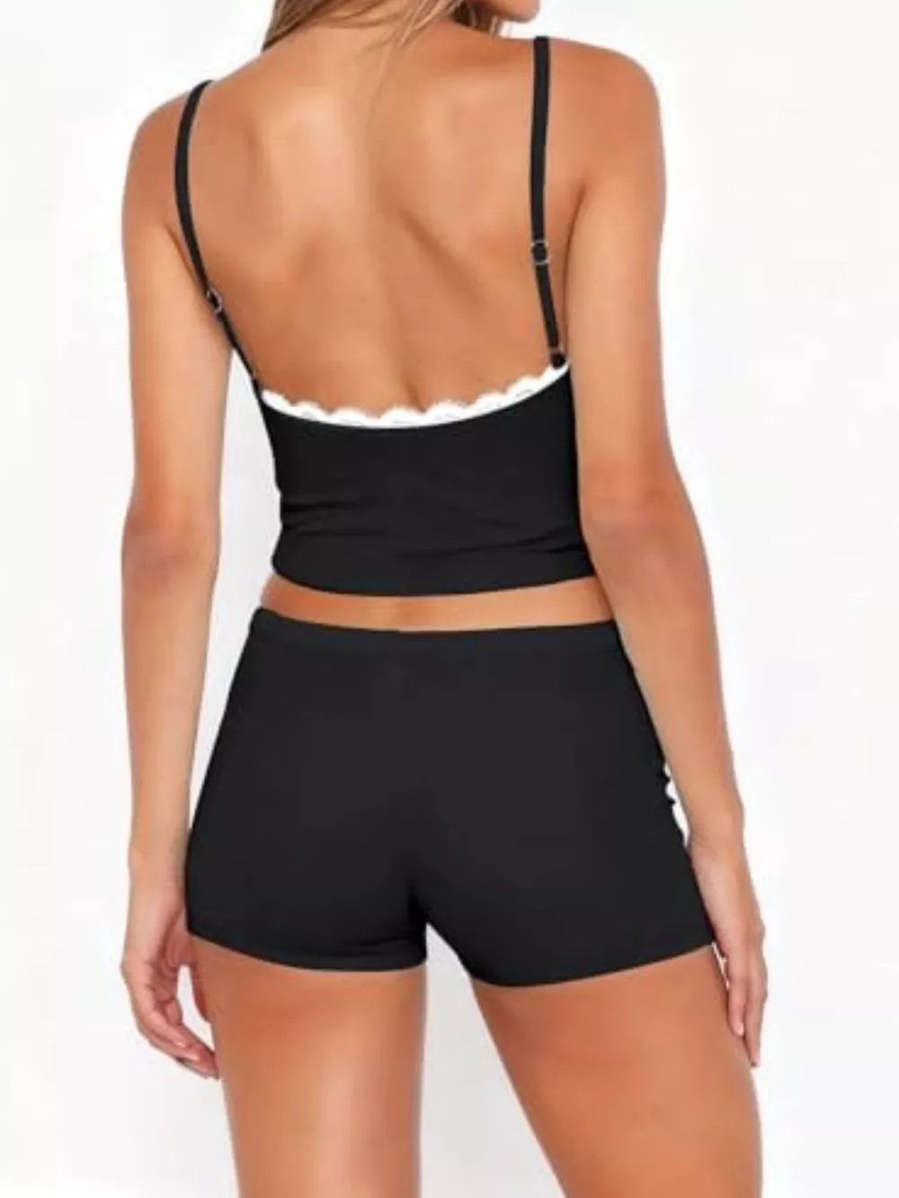 Contrast Trim Cami and Shorts Set, image 22