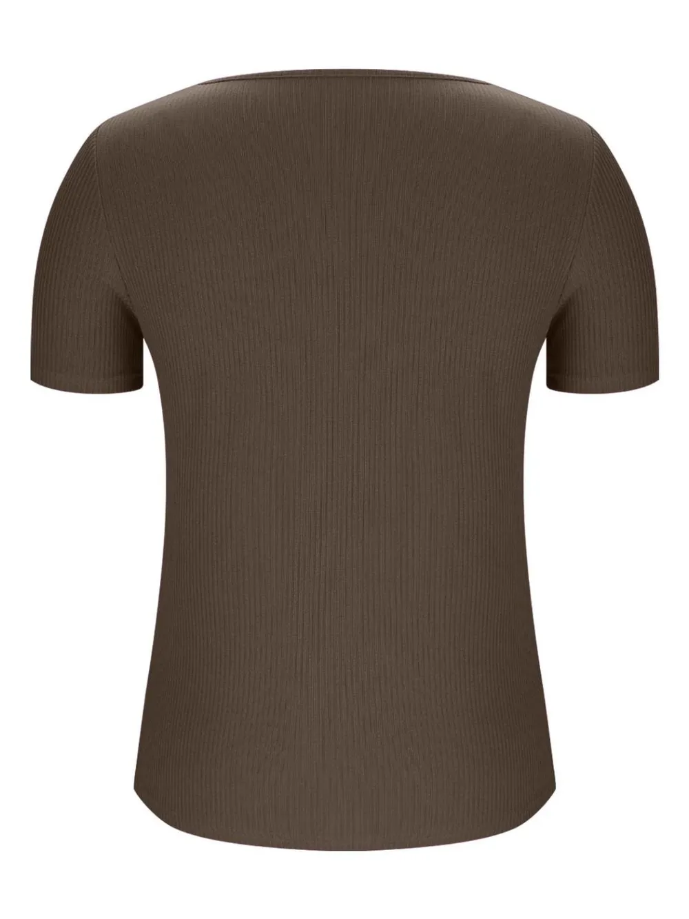 Solid V-Neck Short Sleeve T-Shirt, image 5