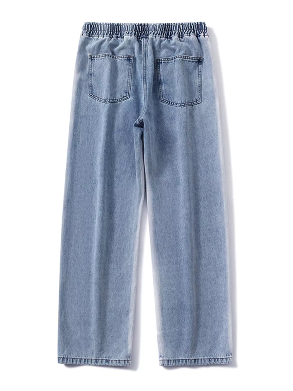 Men's Full Size Drawstring Wide Leg Jeans Plus Size, image 5