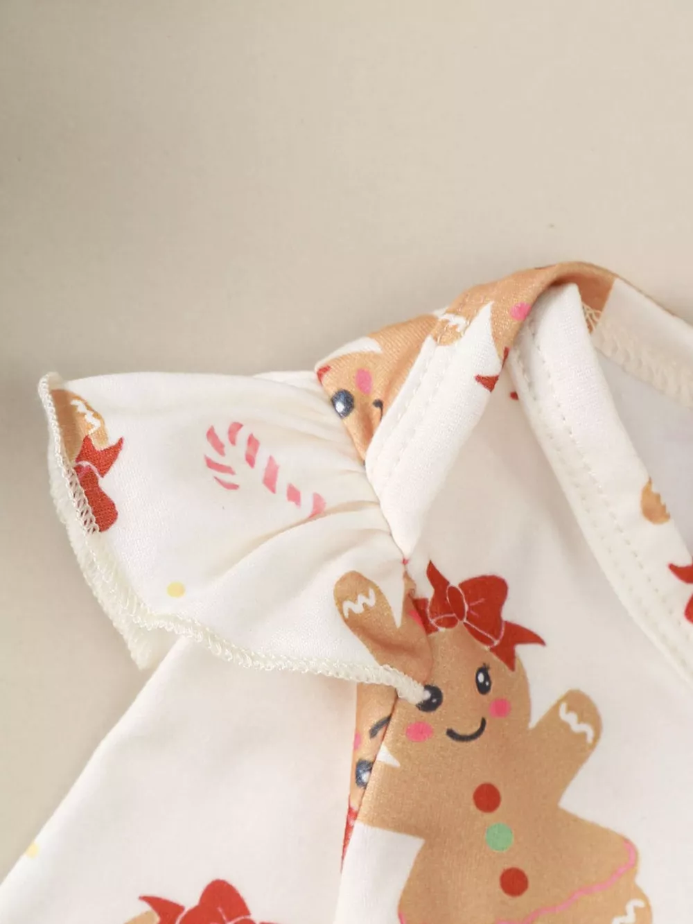 Children's Christmas Bodysuit and Overall Dress Set with Headband, image 4