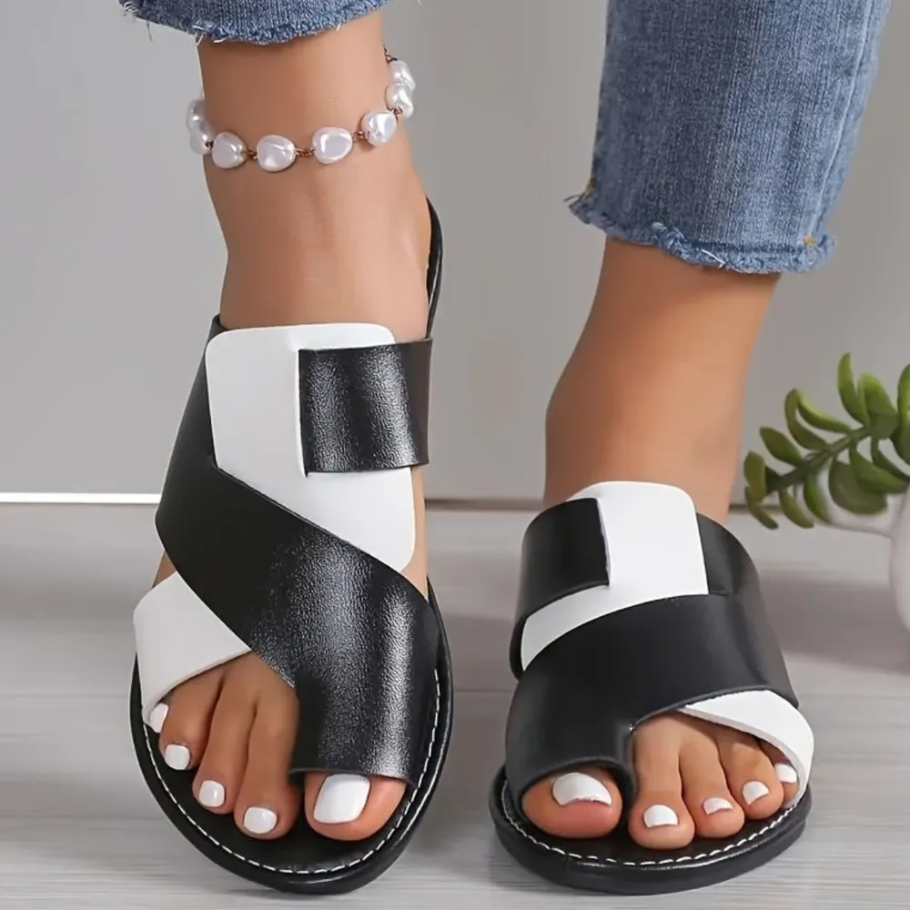 Toe Loop Flats Sandals, image 4