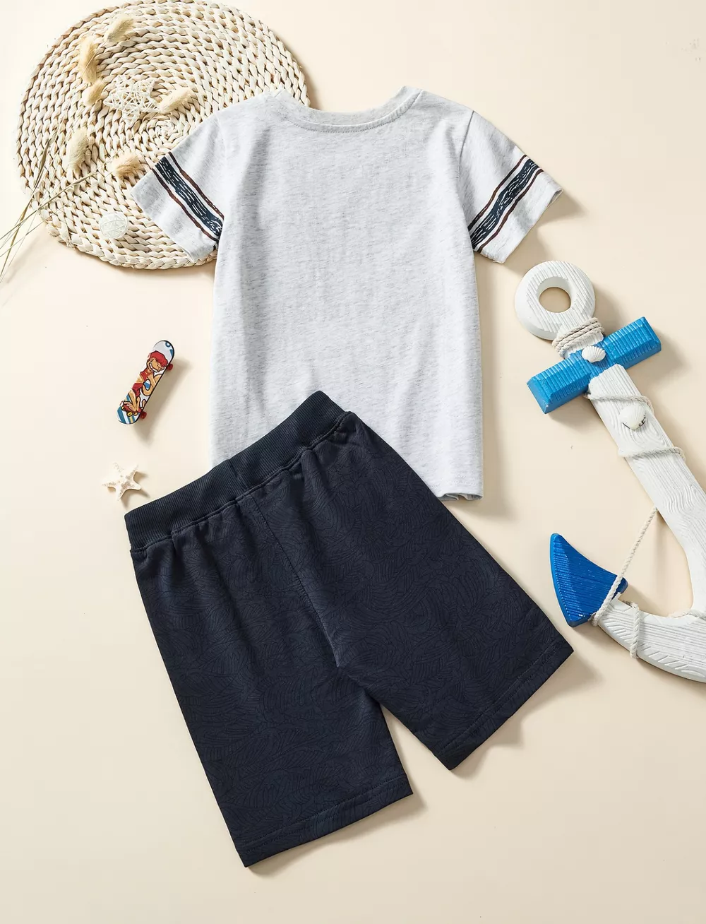 Children's Graphic Short Sleeve Tee and Shorts Set, image 28