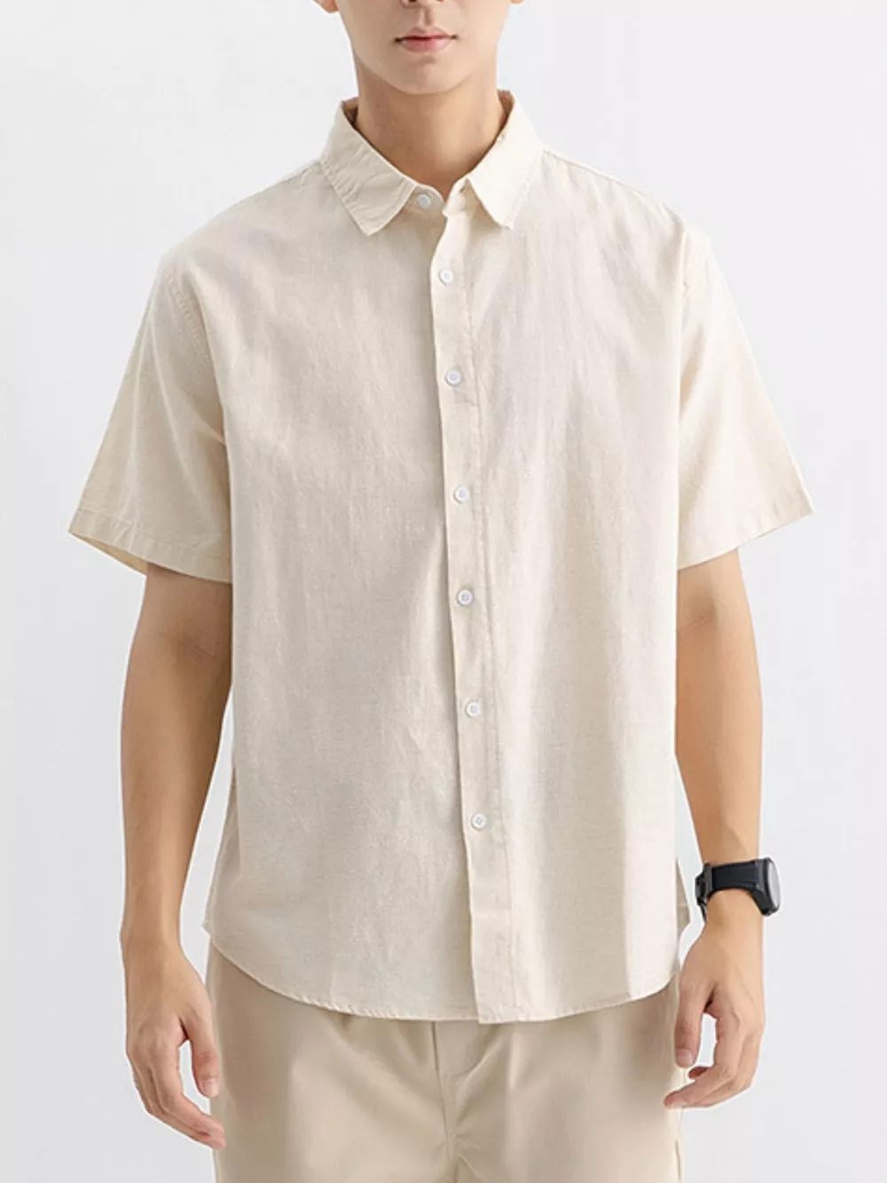 Men's Plus Size Casual Button Up Shirt, image 6