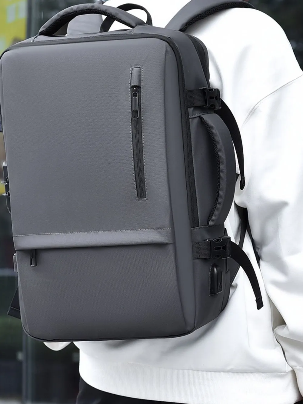 Multi-Pockets Adjustable Straps Backpack Bag, image 8