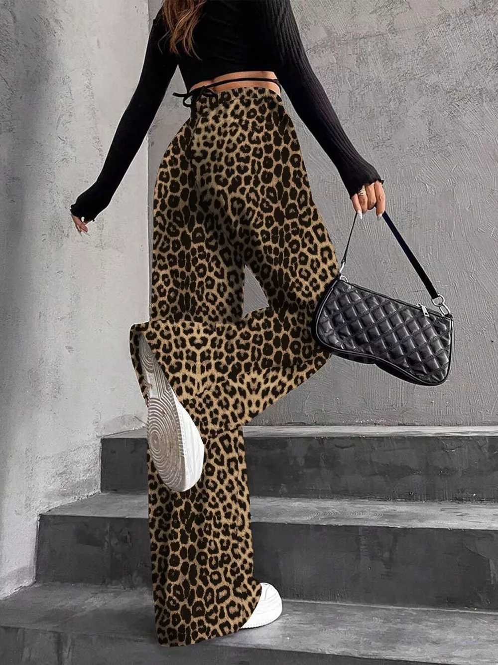Drawstring Wide Leg Pants, image 11