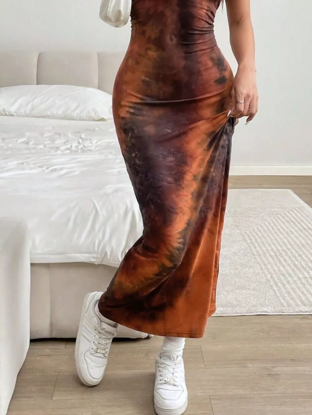 Tie-Dye Bodycon Maxi Dress, image 2