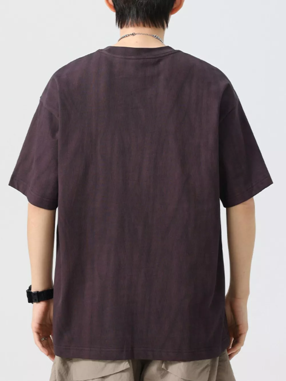 Men's Plus Size Oversized Short Sleeve Round Neck T-Shirt, image 6