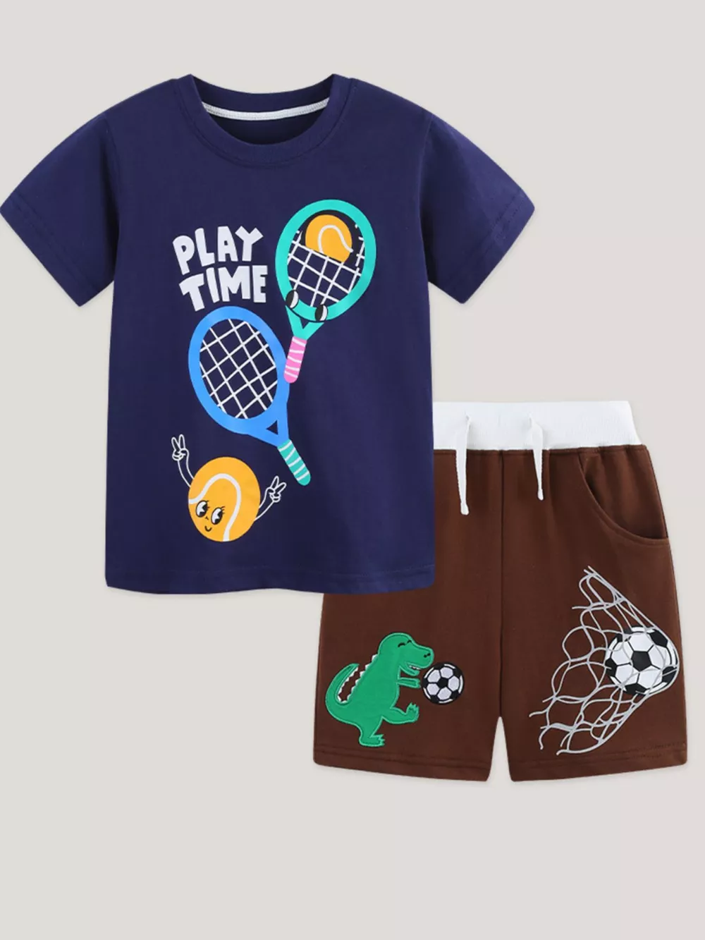 Children's Sporty Playtime Tee and Shorts Set