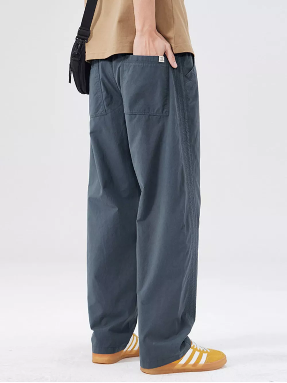 Men's Full Size Wide Leg Casual Pants Plus Size, image 2