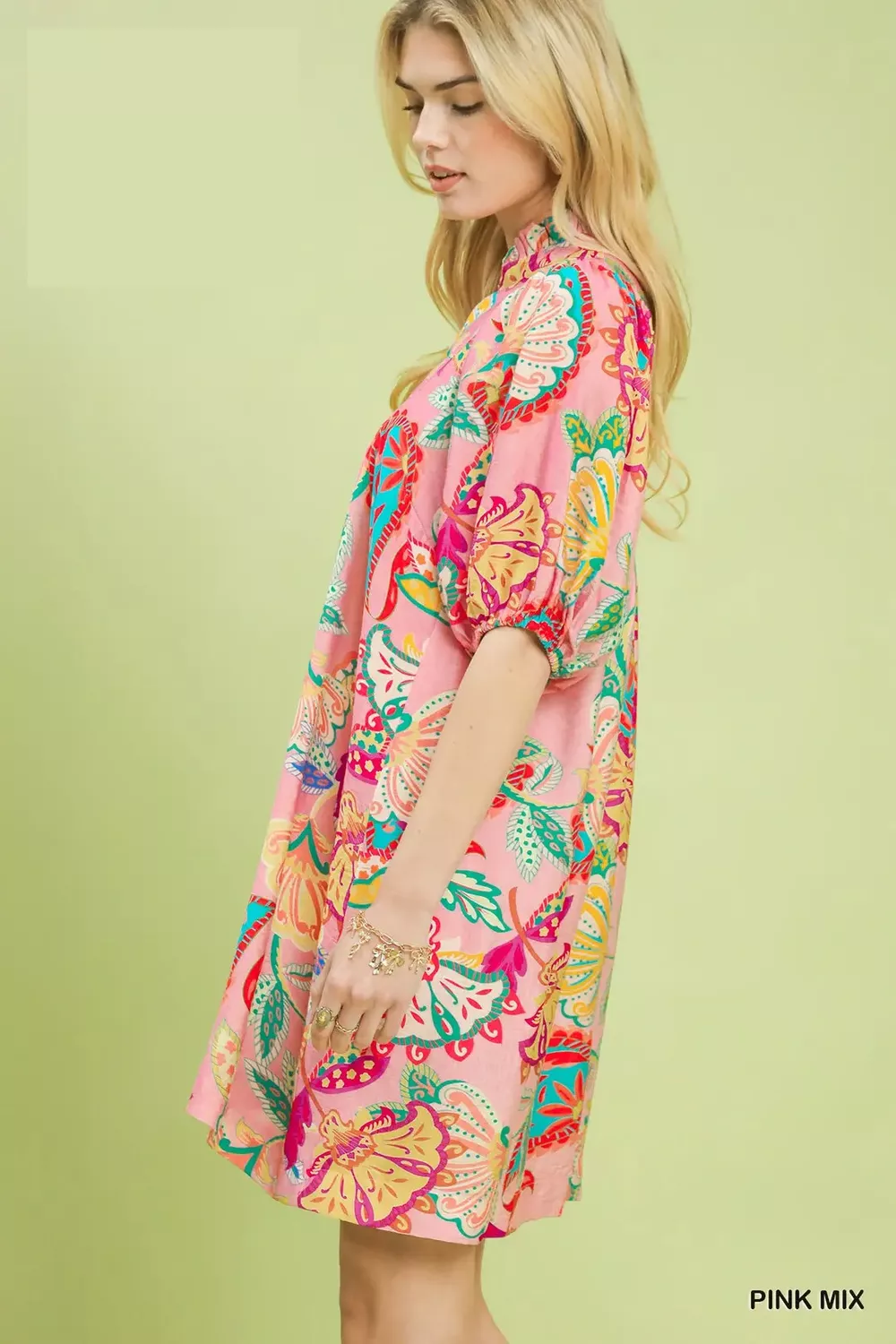 Paisley Print Mini Dress, image 2