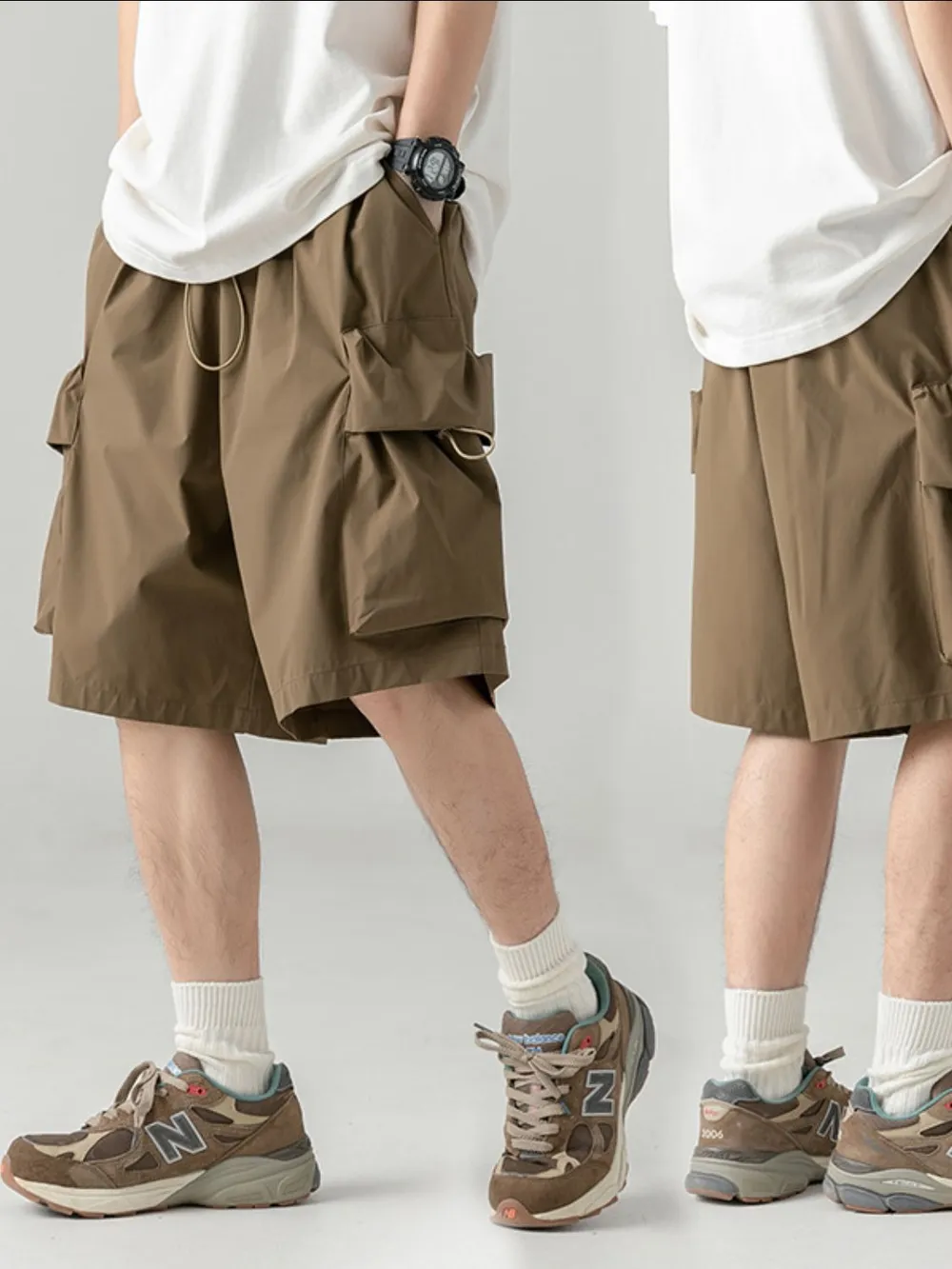 Men's Plus Size Drawstring Shorts, image 3