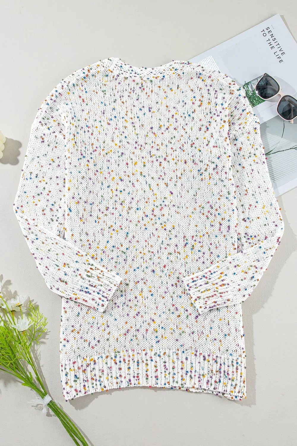 Open Front Long Sleeve Cardigan, image 8