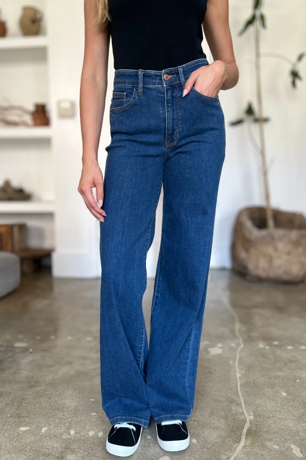 Full Size High Rise Straight Jeans, image 13