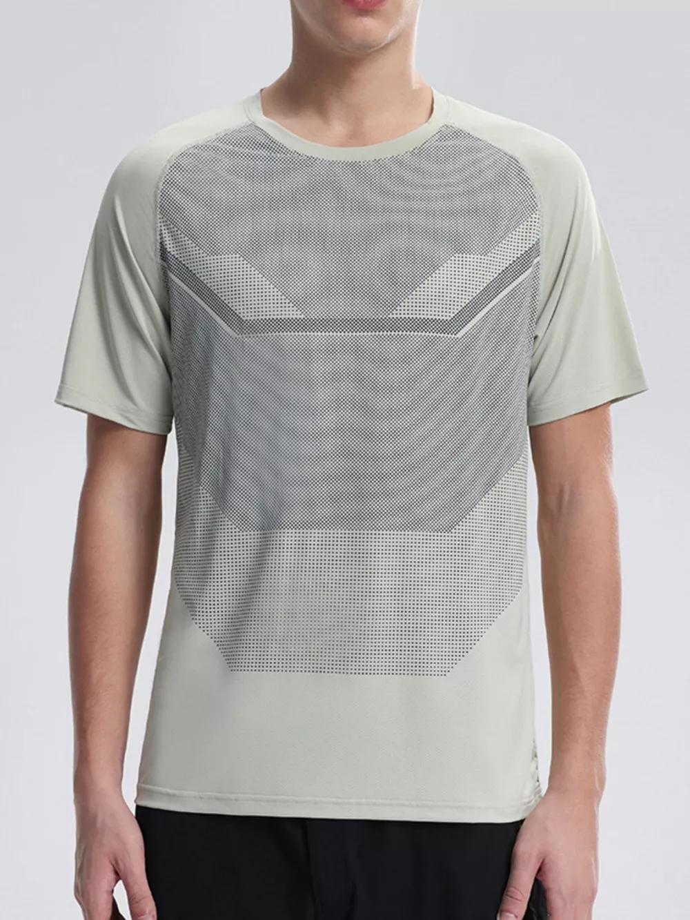 Men's Plus Size Round Neck Athletic T-Shirt