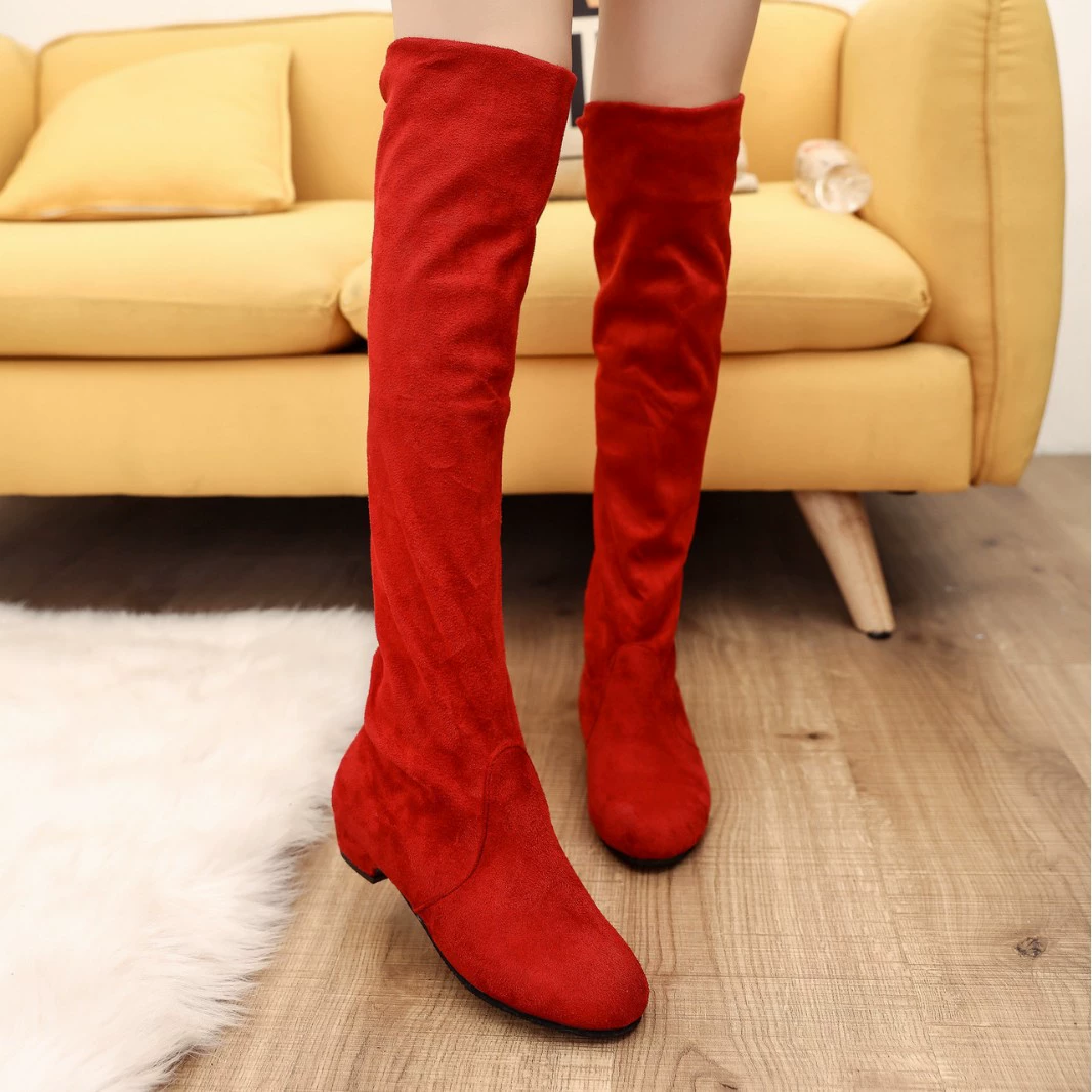 Round Toe Block Heels Boots, image 2