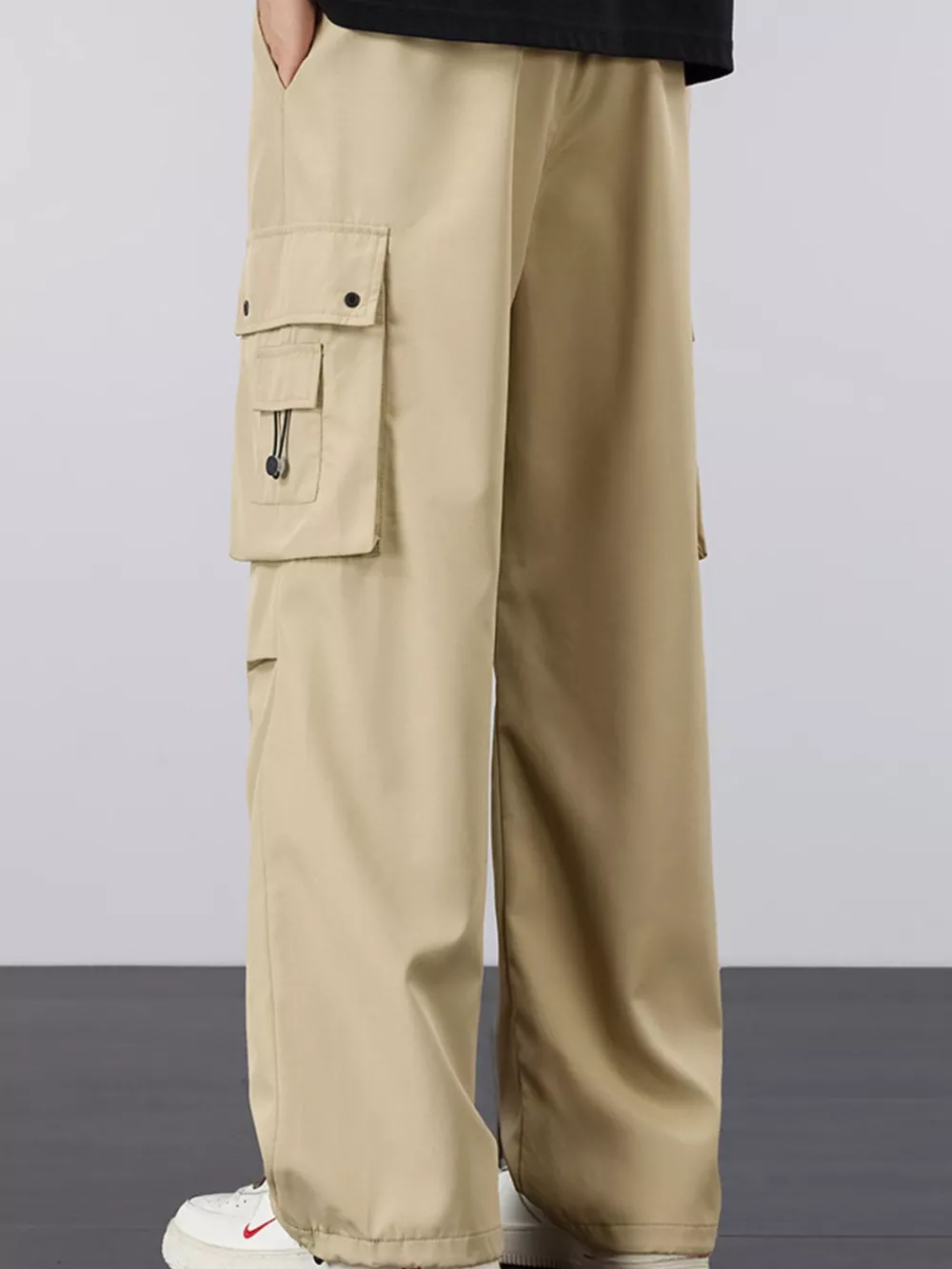 Men's Plus Size Loose Fit Cargo Pants, image 3