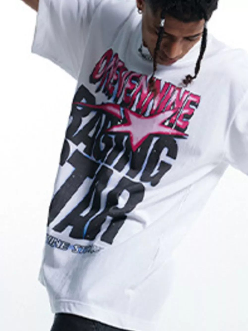 Men's Letter Graphic Round Neck T-Shirt, image 3