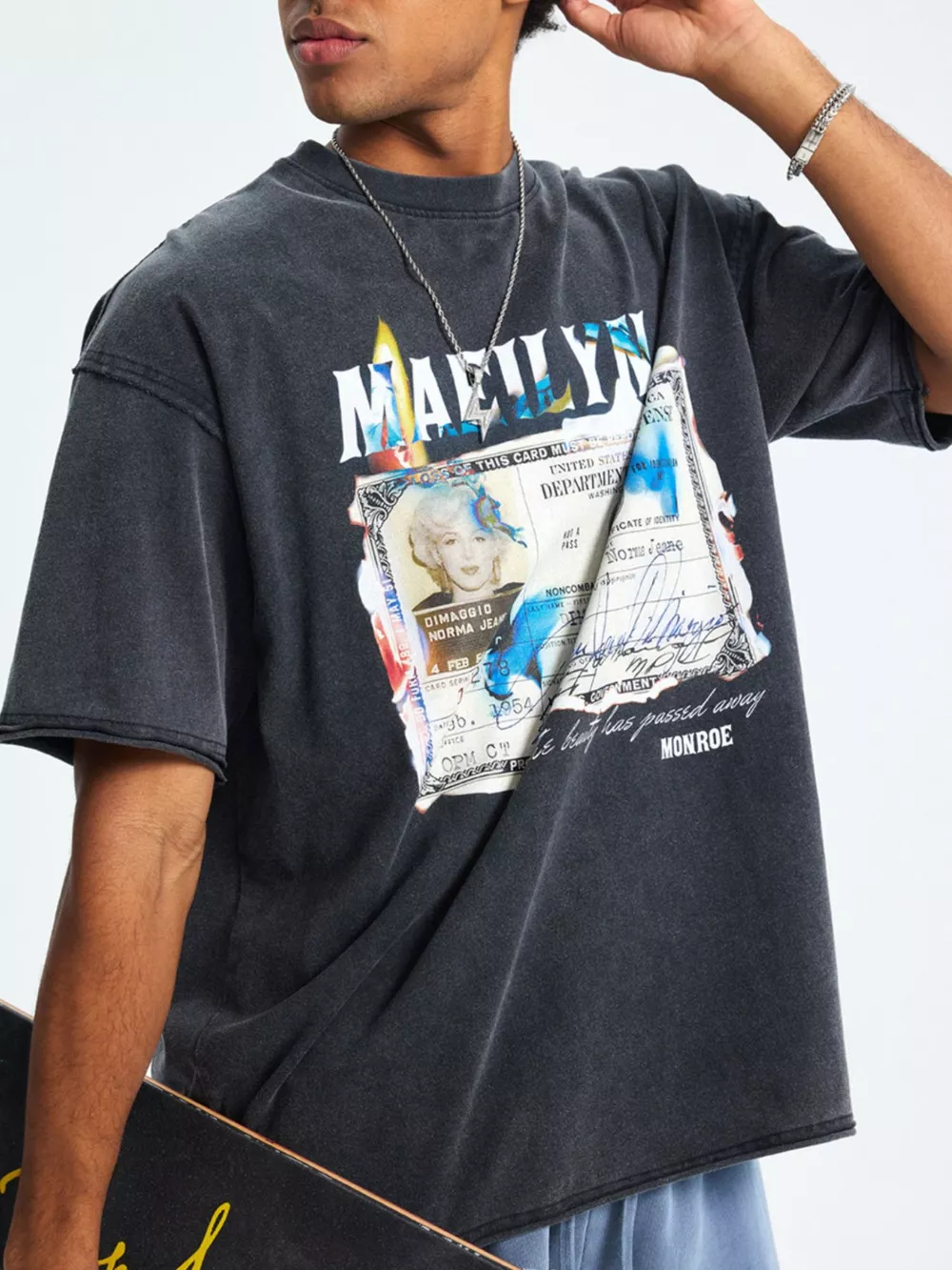 Men's Graphic Round Neck Short Sleeve T-Shirt