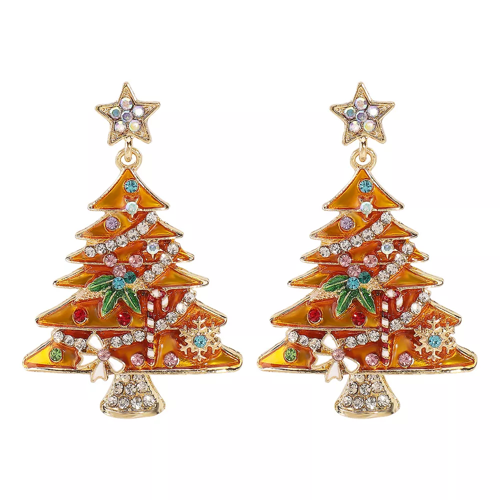 Christmas Tree Dangle Earrings, image 9