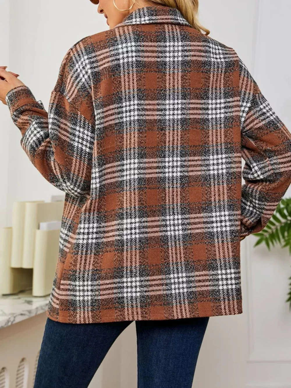 Plaid Button-Up Shirt, image 9