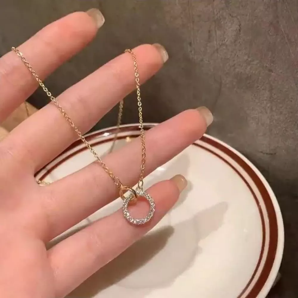925 Sterling Silver Zircon Pendant Necklace, image 2