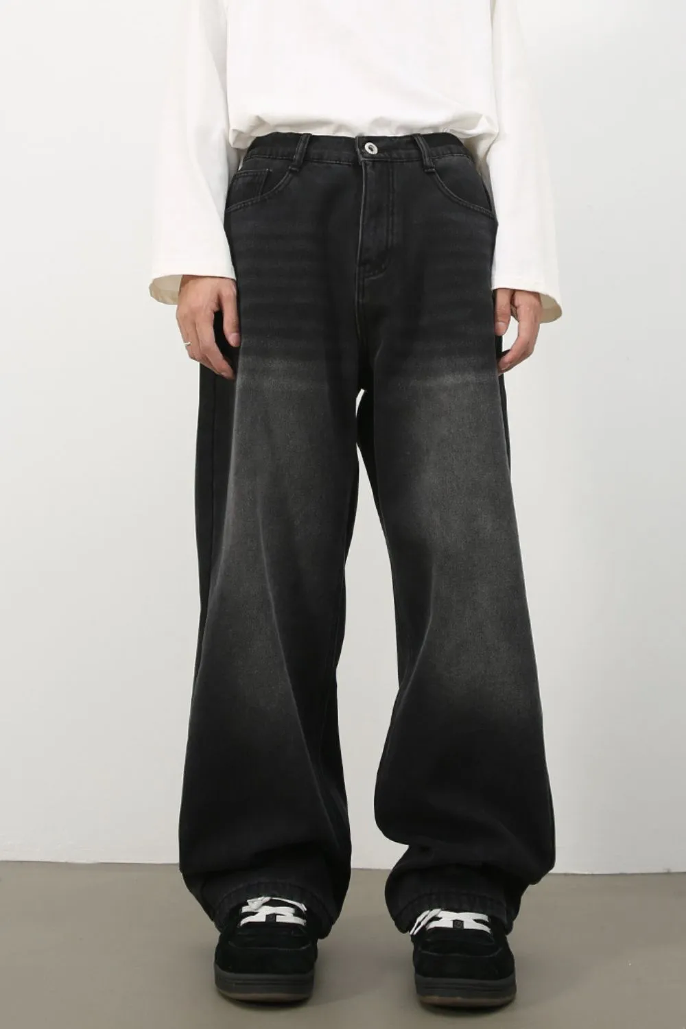 Men's Wide Leg Jeans, image 2