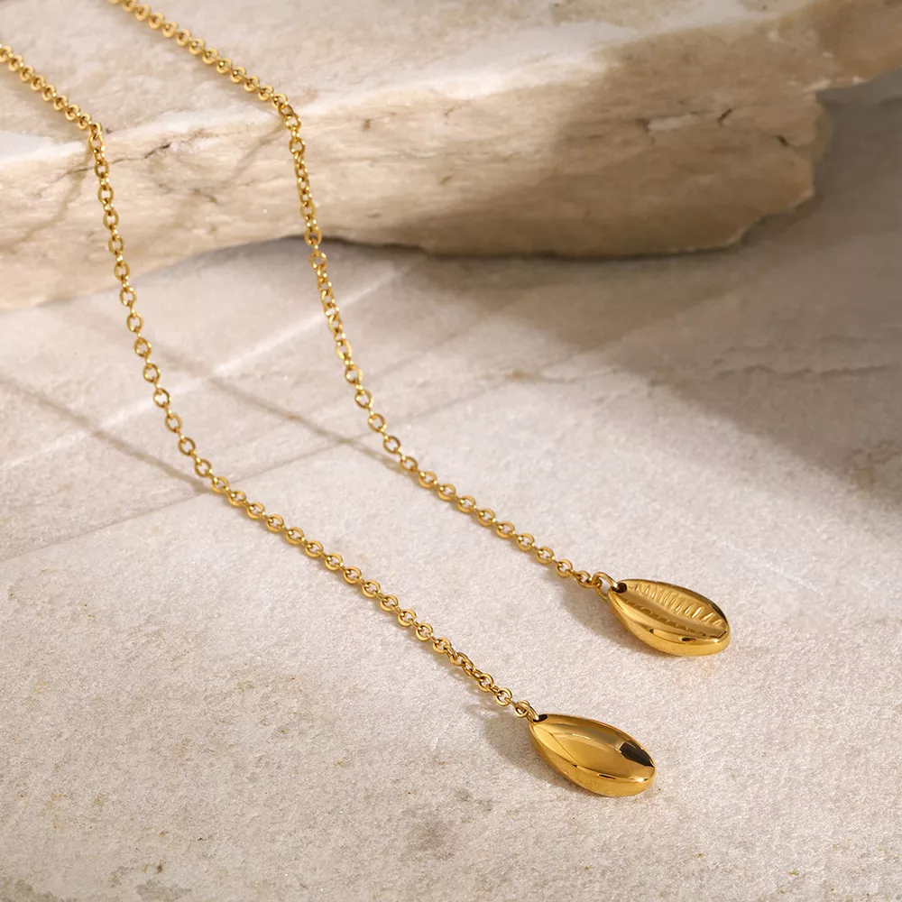 18K Gold-Plated Y-Shaped Necklace, image 8