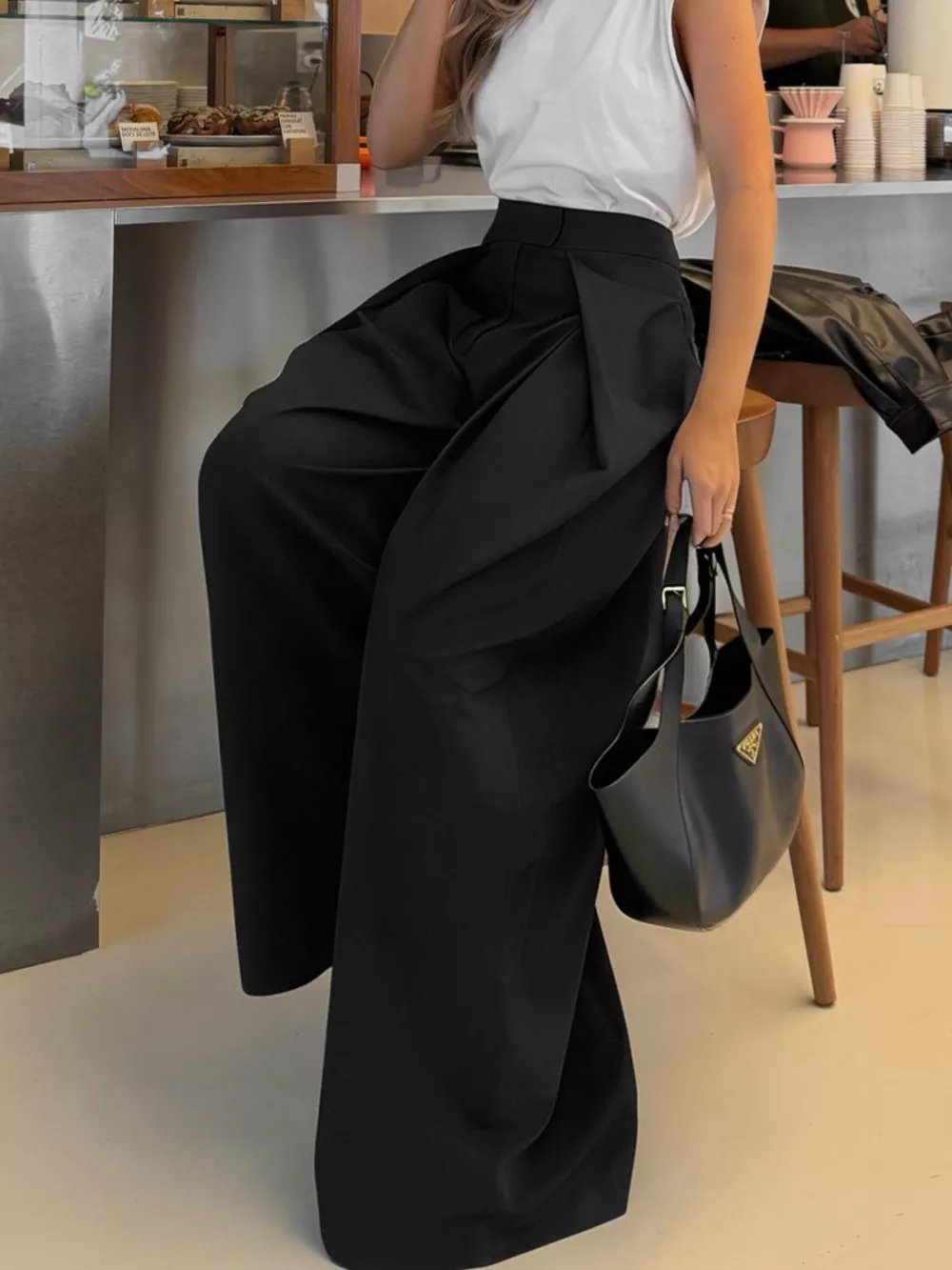 High-Waisted Wide-Leg Pants, image 6