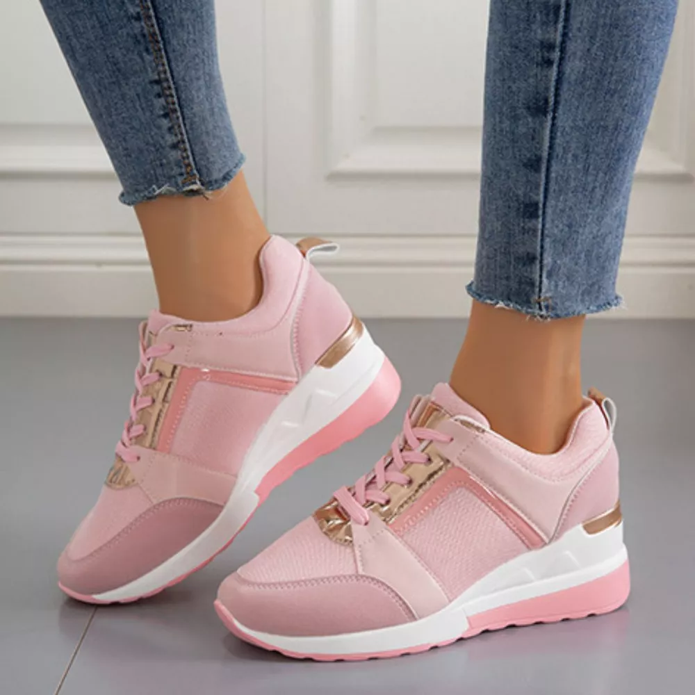 Lace Up Wedge Sneakers, image 11