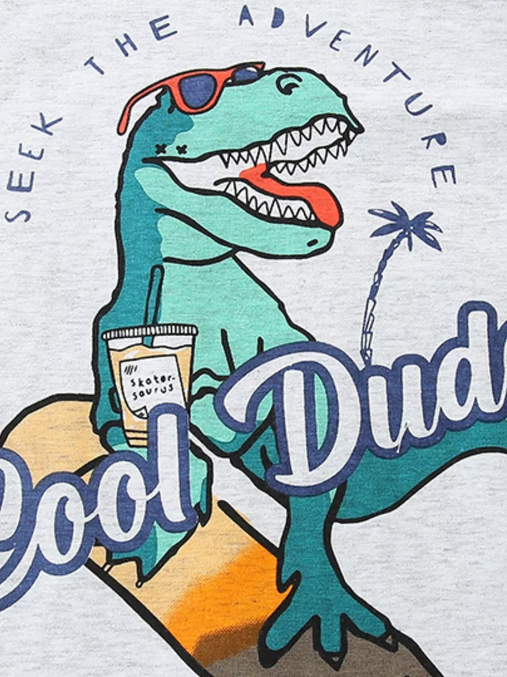 Children's Cool Dude Dinosaur Graphic T-Shirt, image 4