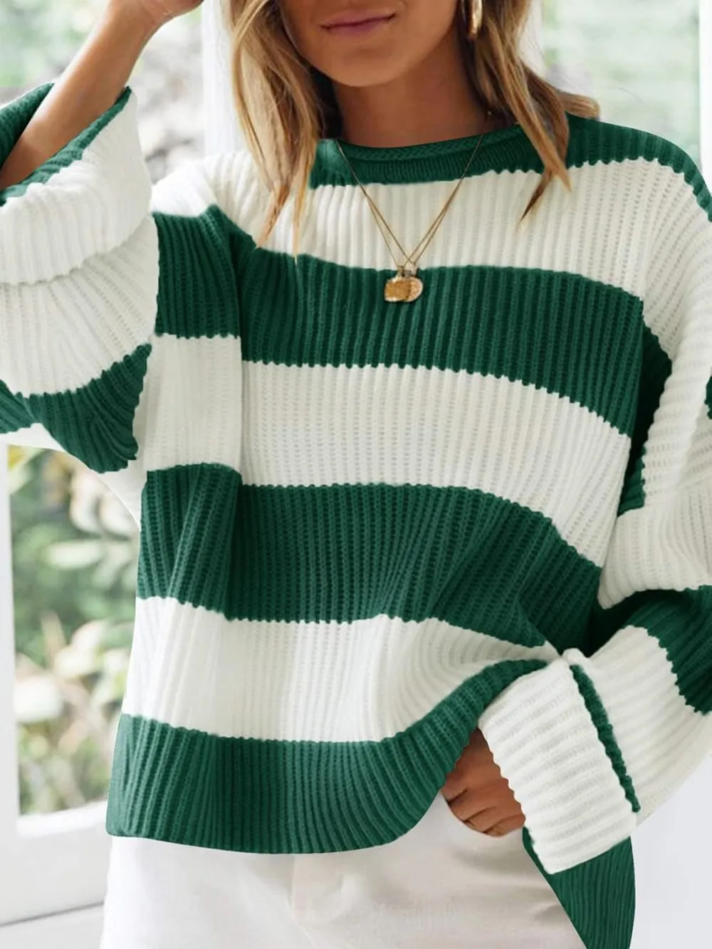 Round Neck Long Sleeve Sweater, image 16