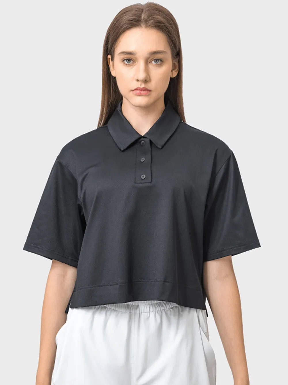 Half Button Short Sleeve Active T-Shirt, image 15